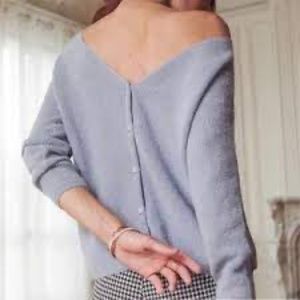 Sézane Barry Cardigan Size XS Sky Blue